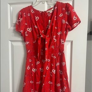 Women’s Red dress with built in shorts